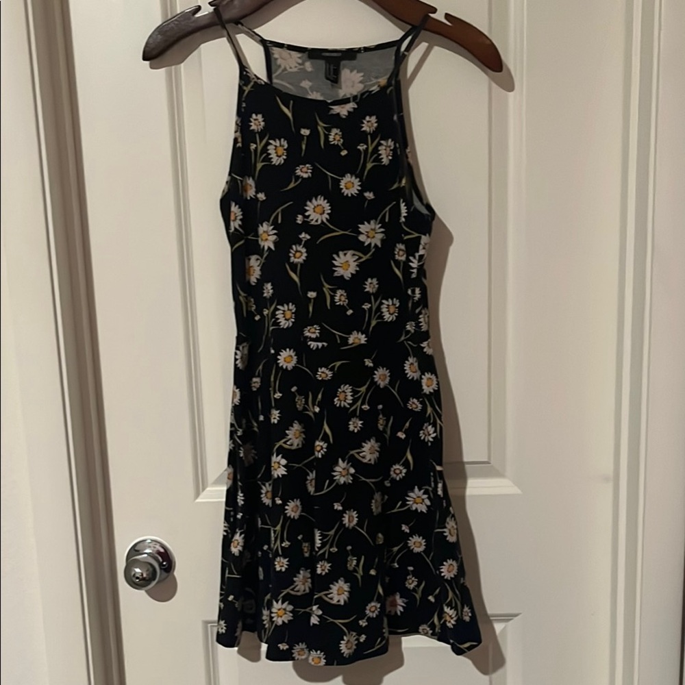 Forever 21 Black and White Halter Sundress